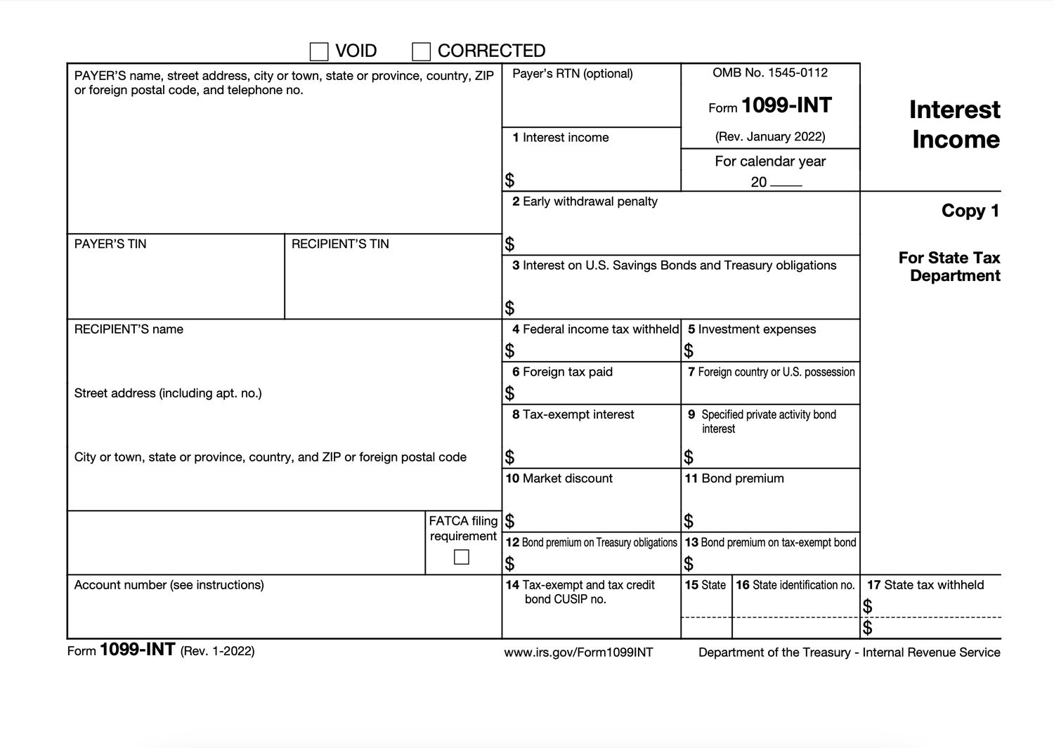 1099 Int Form 2023 Printable Forms Free Online