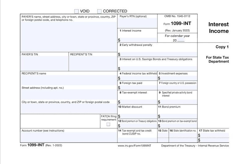 1099 Int Form 2023 Printable Forms Free Online