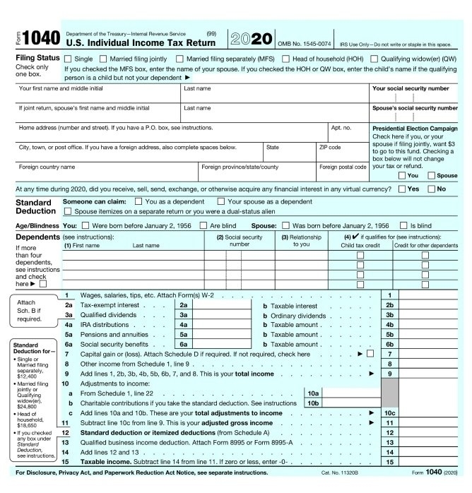 2023 Form 1040 Instructions Printable Forms Free Online