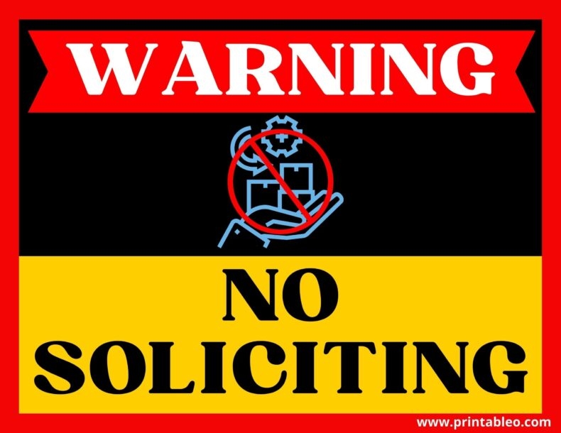 21 No Soliciting Sign Print FREE Printables