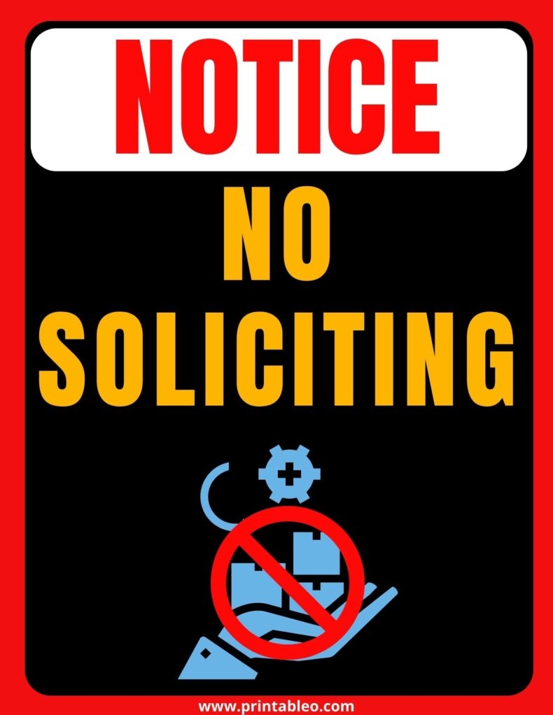 21 No Soliciting Sign Print FREE Printables