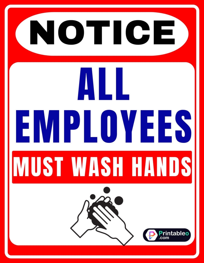 35 Wash Hands Sign Download Free Printable PDFs