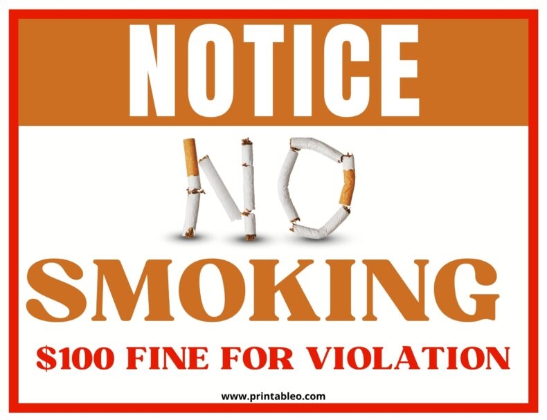 50 Printable No Smoking Signs Symbols Free Download