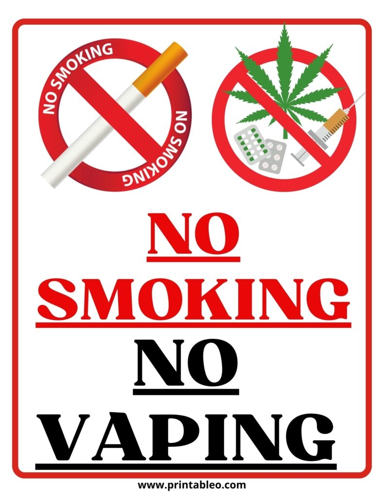 50 Printable No Smoking Signs Symbols Free Download