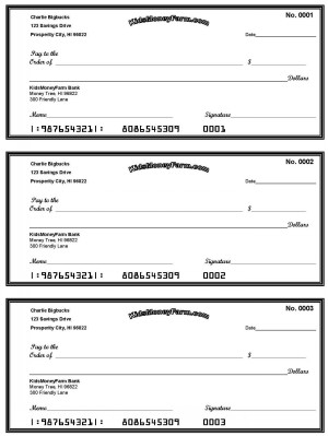7 Best Images Of Printable Fake Checks Printable Play Checks For Kids 