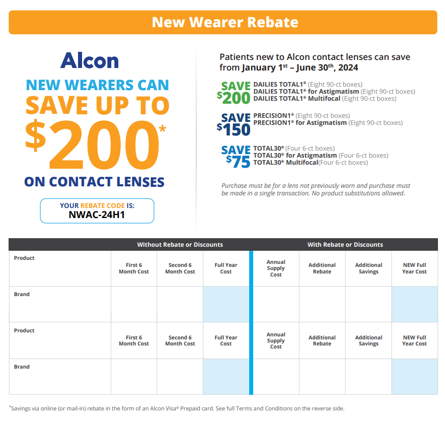 Alcon Rebate Redemption Form 2024 PrintableRebateForm