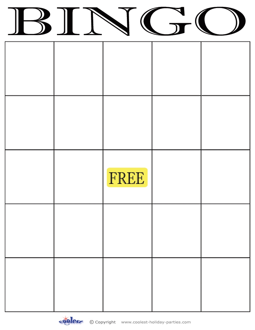 Bingo Forms Printable Printable Word Searches