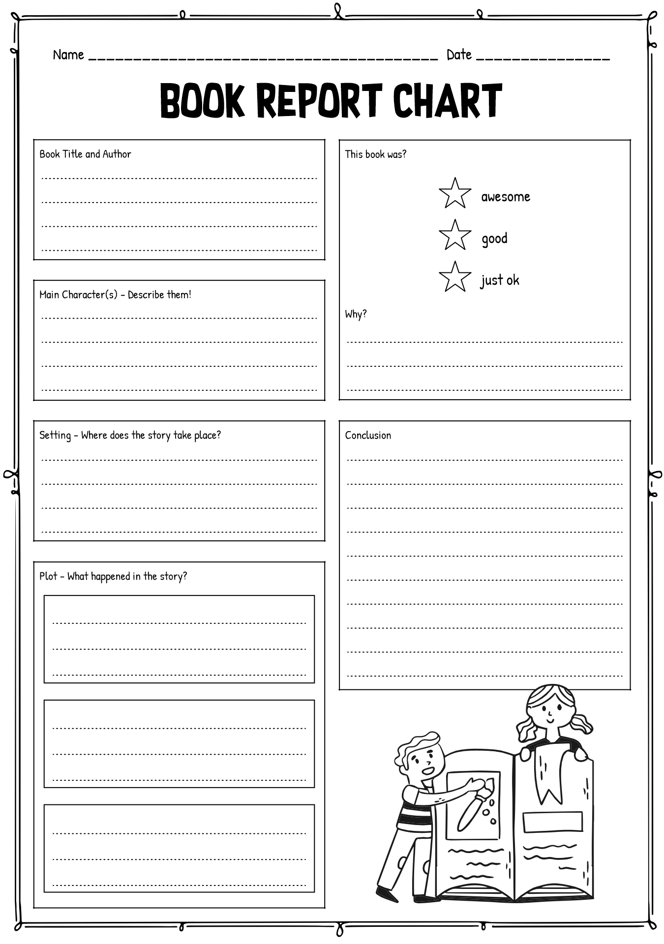 Book Report Form Printable Printable Forms Free Online
