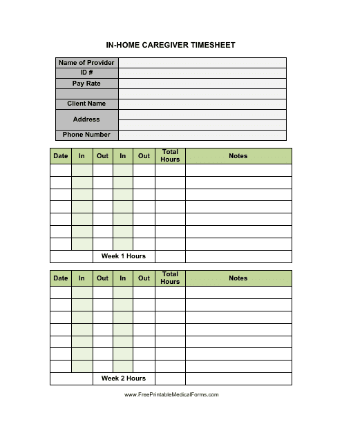 Caregiver For Disabled Printable Form Printable Forms Free Online