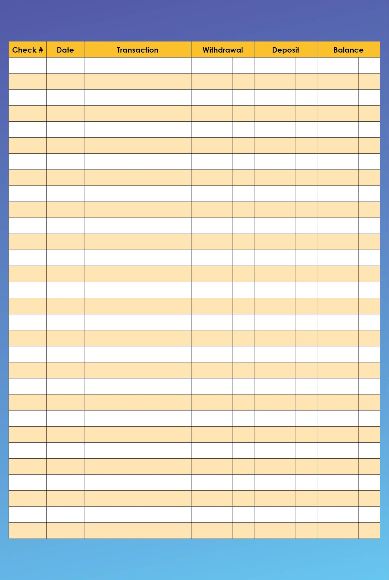 Check Registers For Checkbooks 10 Free PDF Printables Printablee