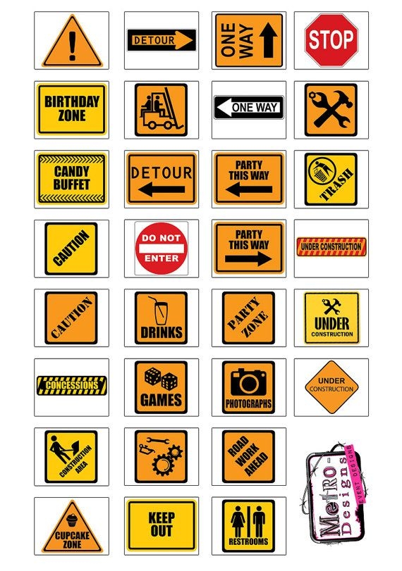 Construction Signs Printable Printable New Year Banners