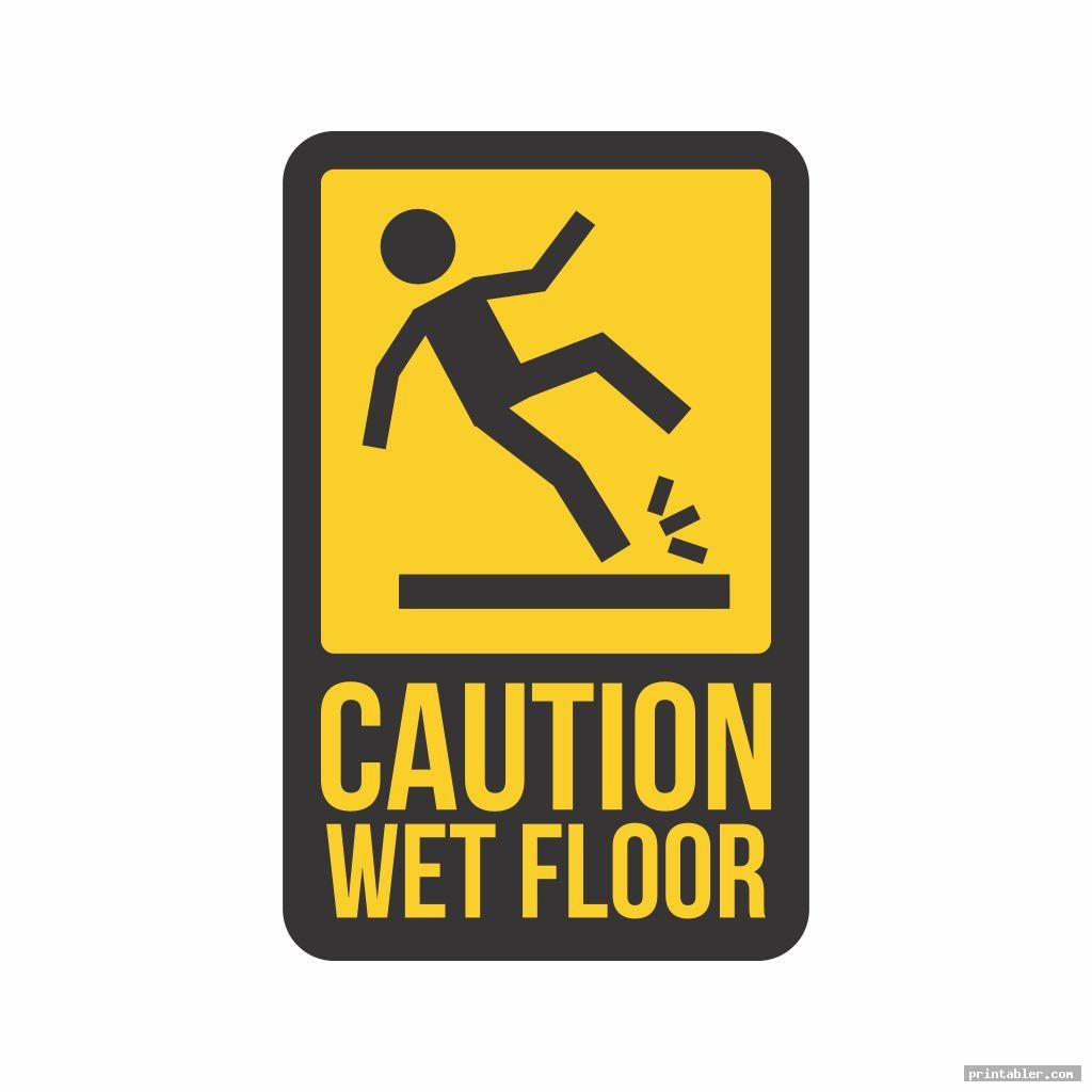 Cool Caution Wet Floor Sign Printable Gridgit