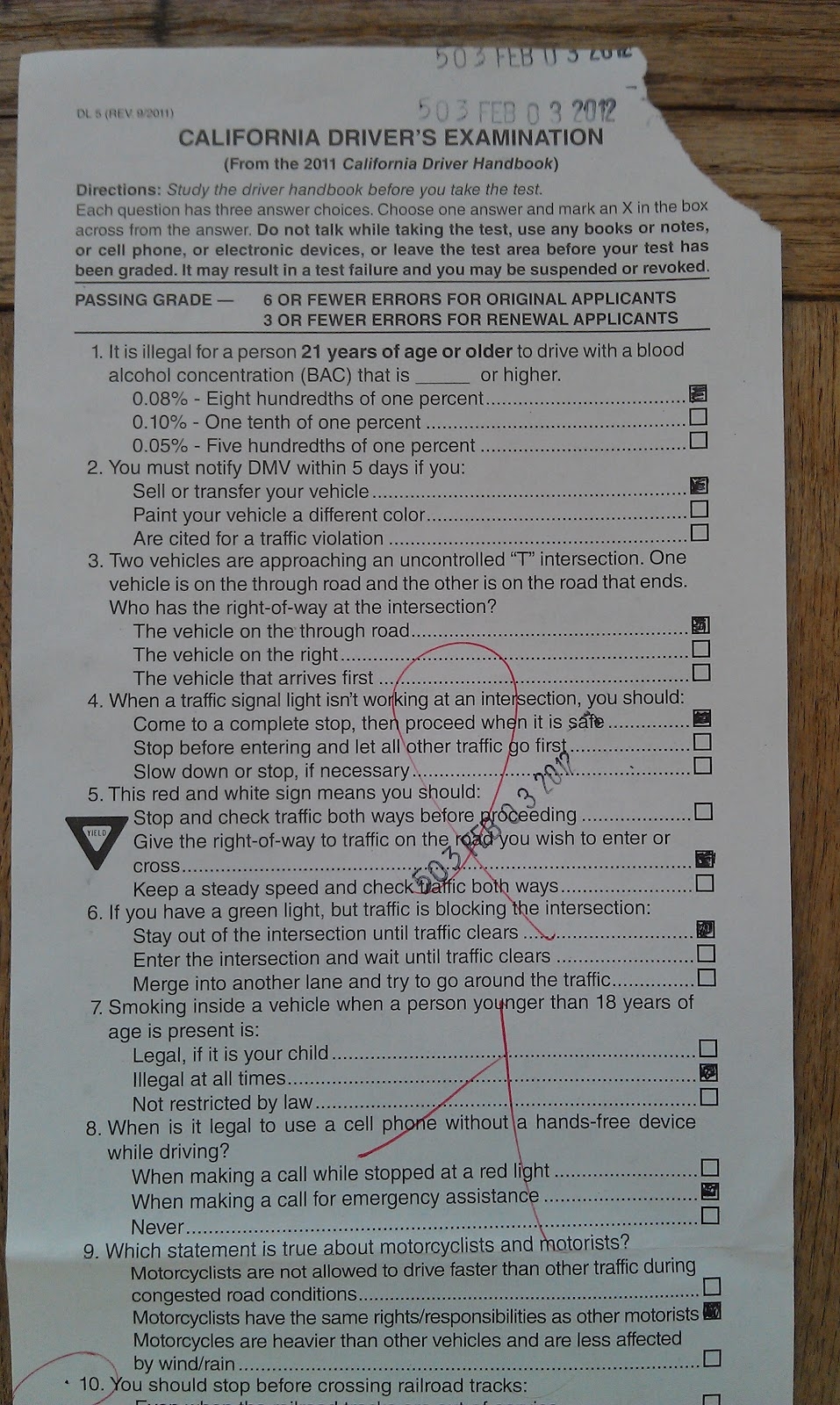 Dmv Practice Test Spanish Printable