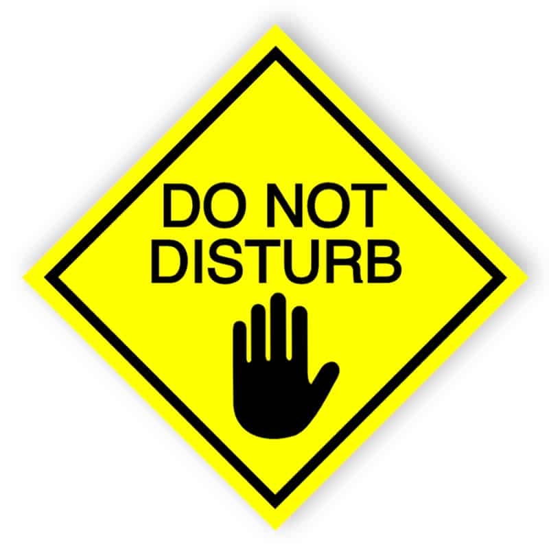 Do Not Disturb Door Sign Printable