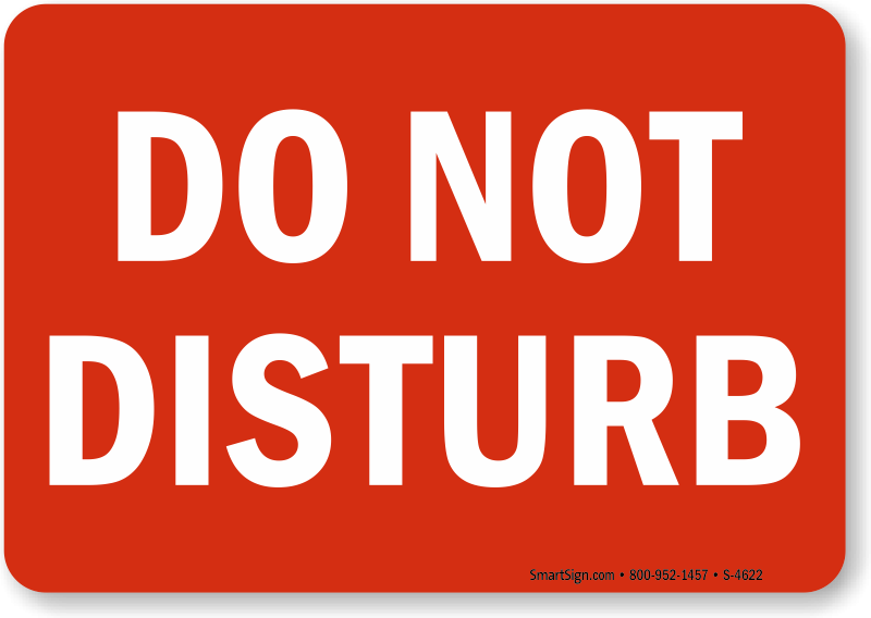 Do Not Disturb Sign For Door Printable