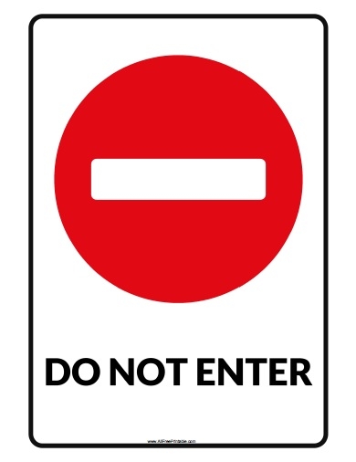 Do Not Enter Signs Free ClipArt Best