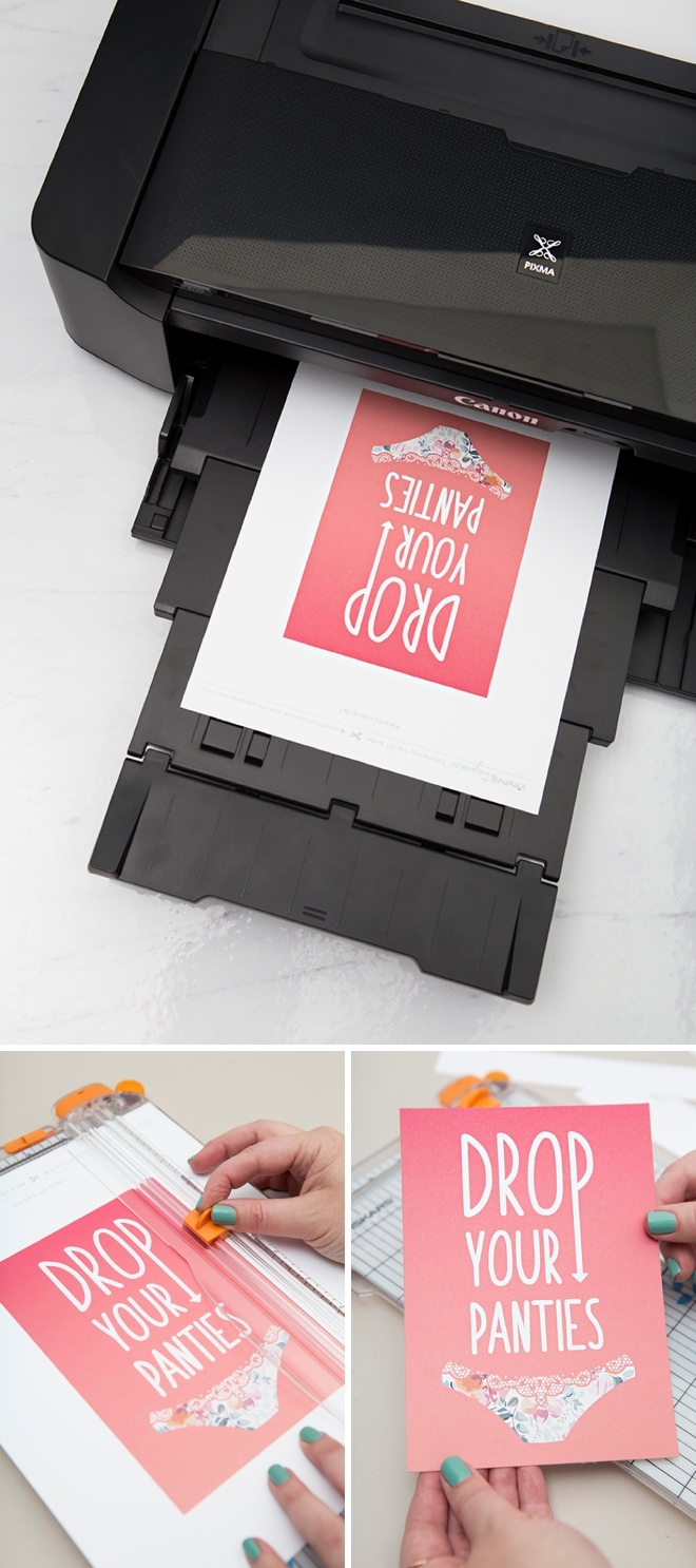 Drop Your Panties Game Sign Free Printable FREE Printables