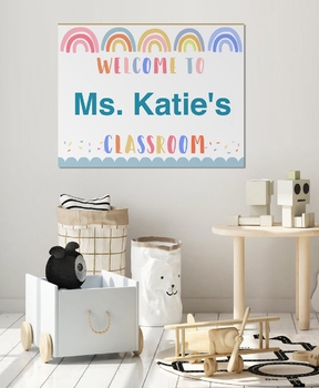 Editable Name Sign Editable Door Sign Editable Welcome To Sign PDF