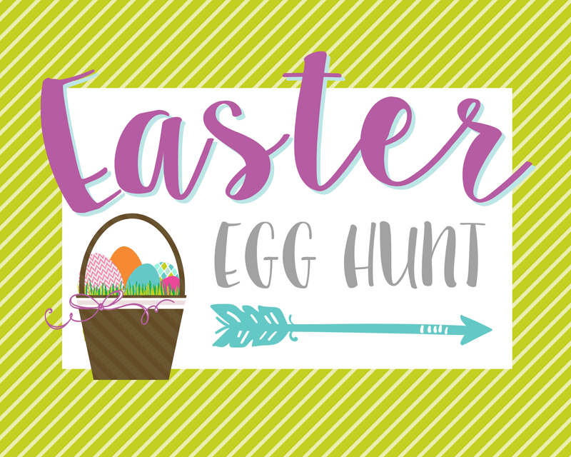 Egg Hunt Printable Signs Lil 39 Luna