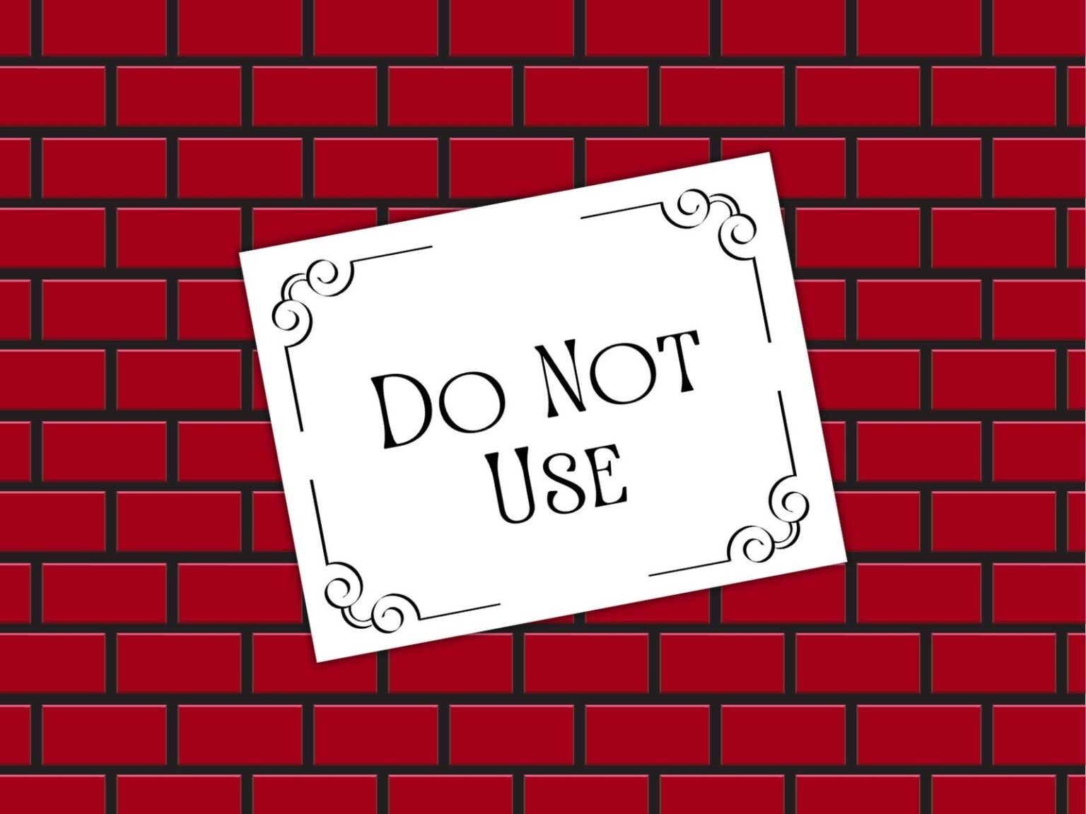 Free Do Not Use Sign Printable Find A Free Printable
