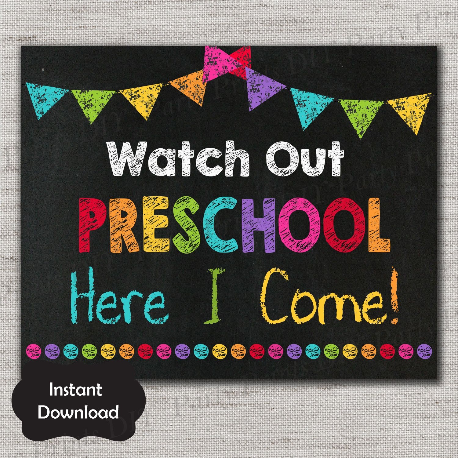 Free First Day Of Preschool Printable Sign Printable Vrogue co