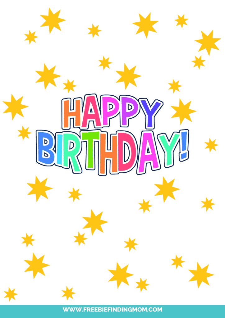 Free Happy Birthday Sign Printable