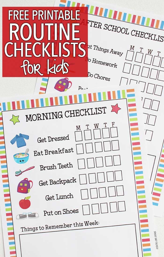 Free Printable Check List