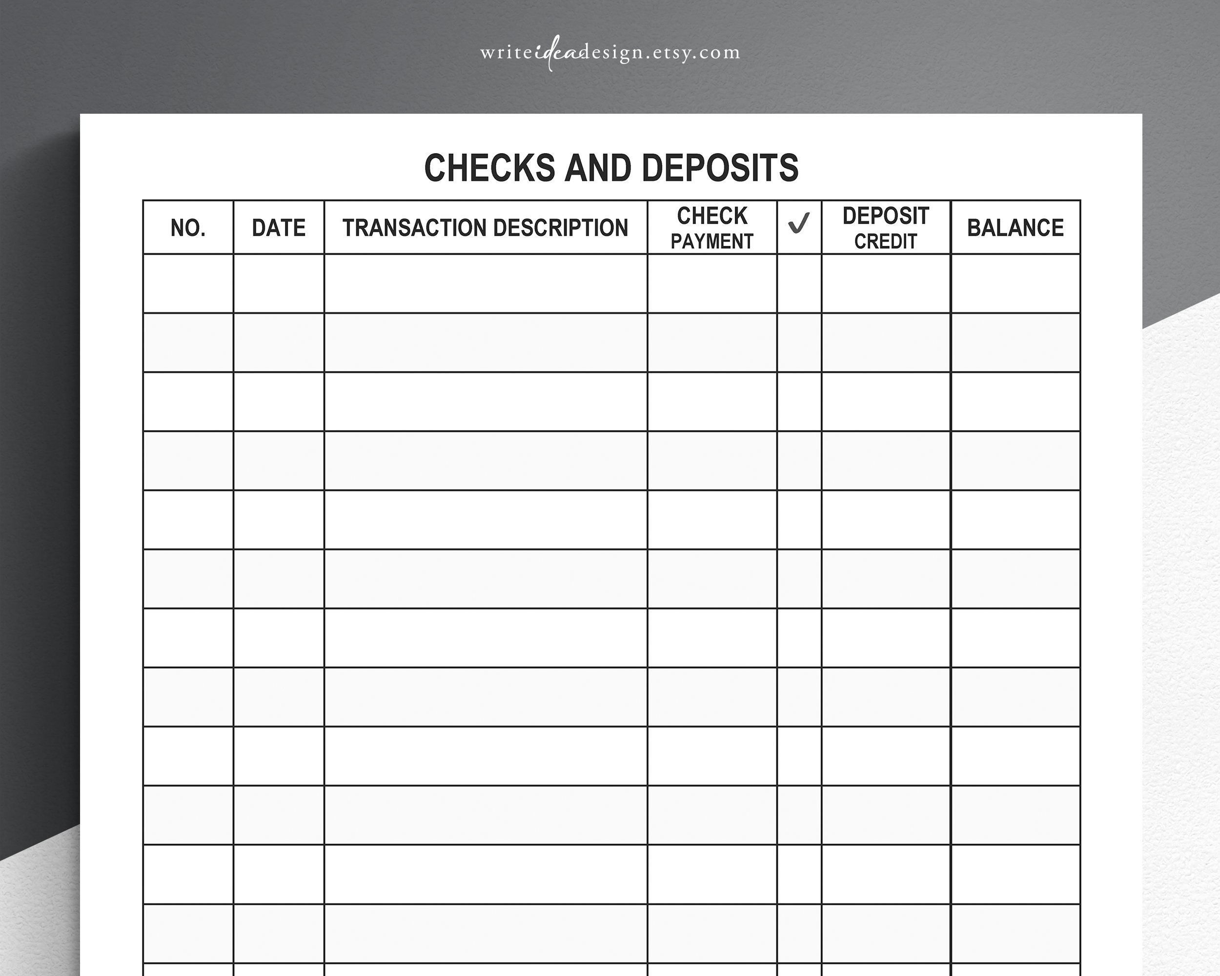 Free Printable Check Register Form Free Download Free Printable Check 
