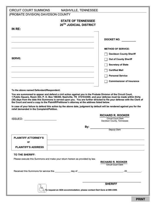 Free Printable Court Forms Printable Forms Free Online