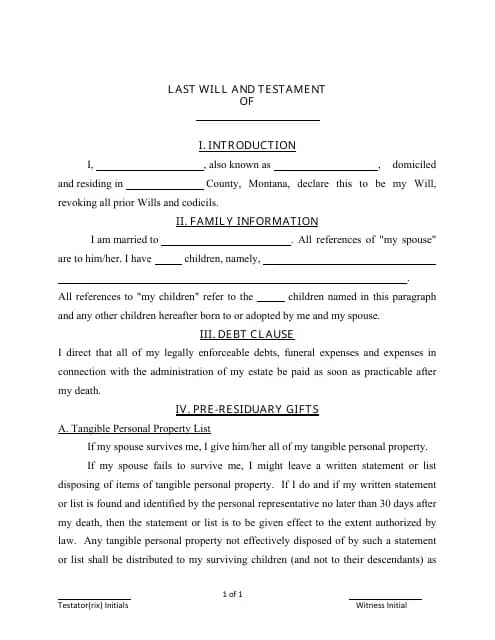 Free Printable Form Living Will Template Free Download And Print For You 