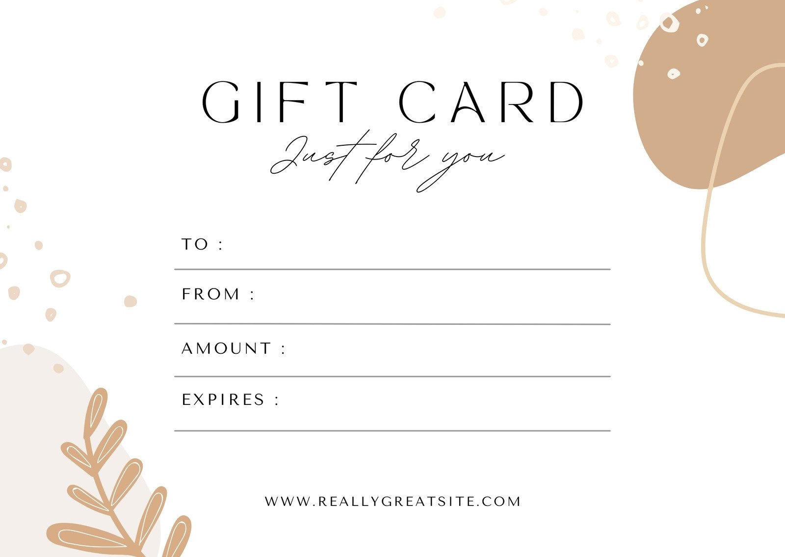 Free Printable Gift Certificate Forms FREE Printables