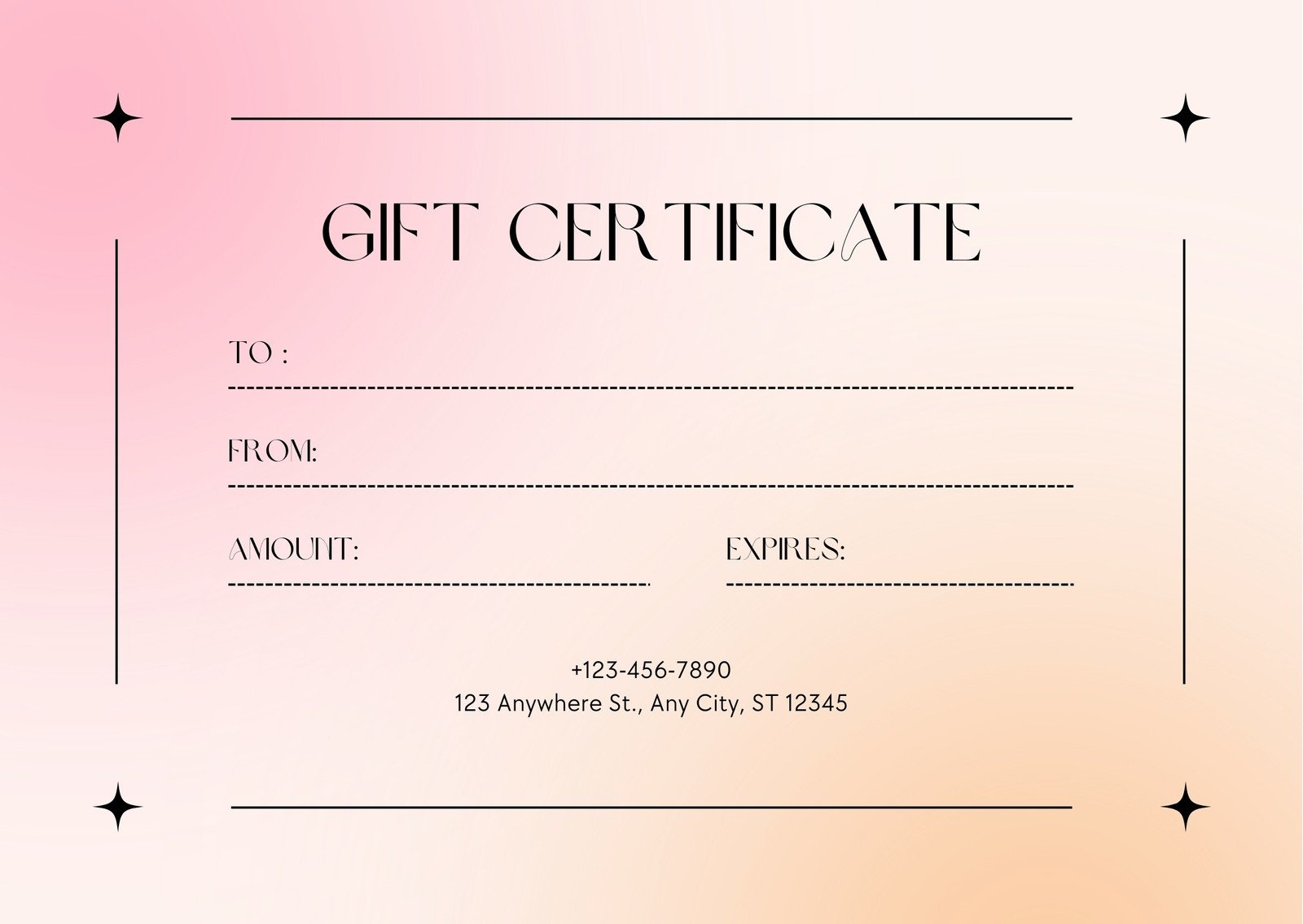 Free Printable Gift Certificate Templates To Customize 42 OFF