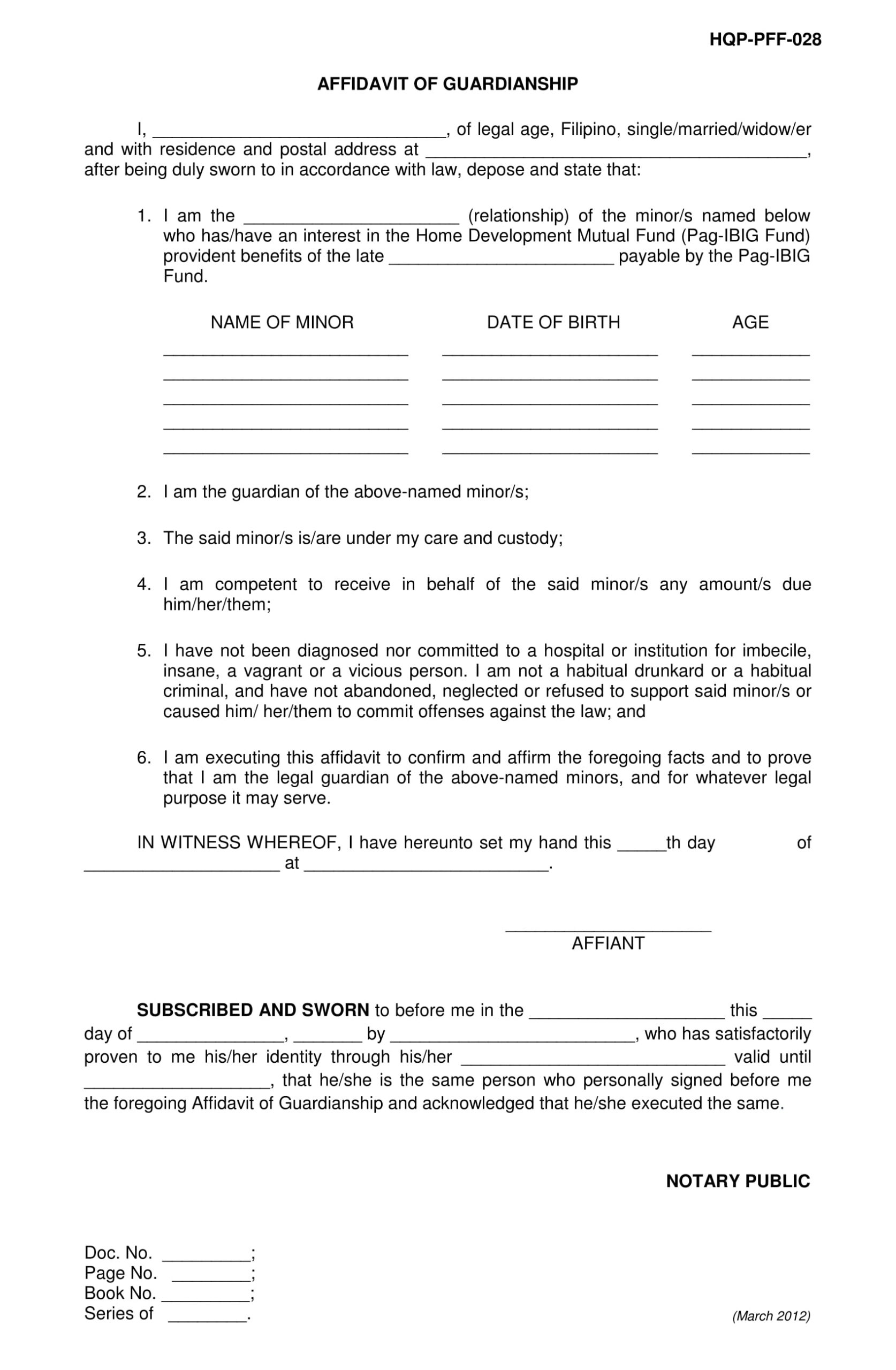 Free Printable Guardianship Forms Iowa Printable Forms Free Online