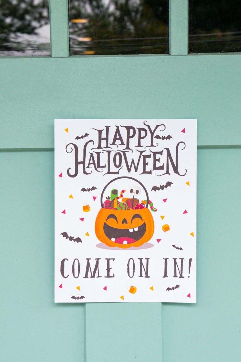 Free printable halloween candy sign set 1 8 Mom Envy