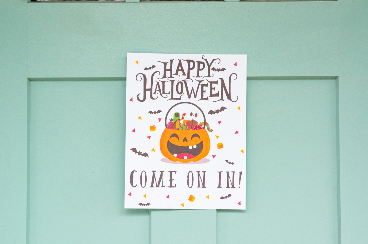 Free printable halloween candy sign set 1 9 Mom Envy