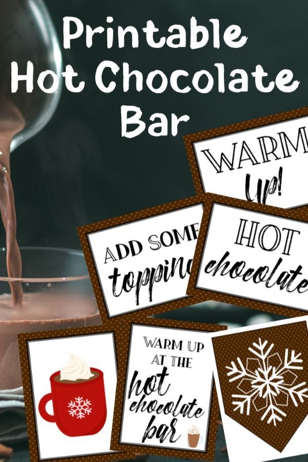 Free Printable Hot Cocoa Bar Sign Printable Templates Free