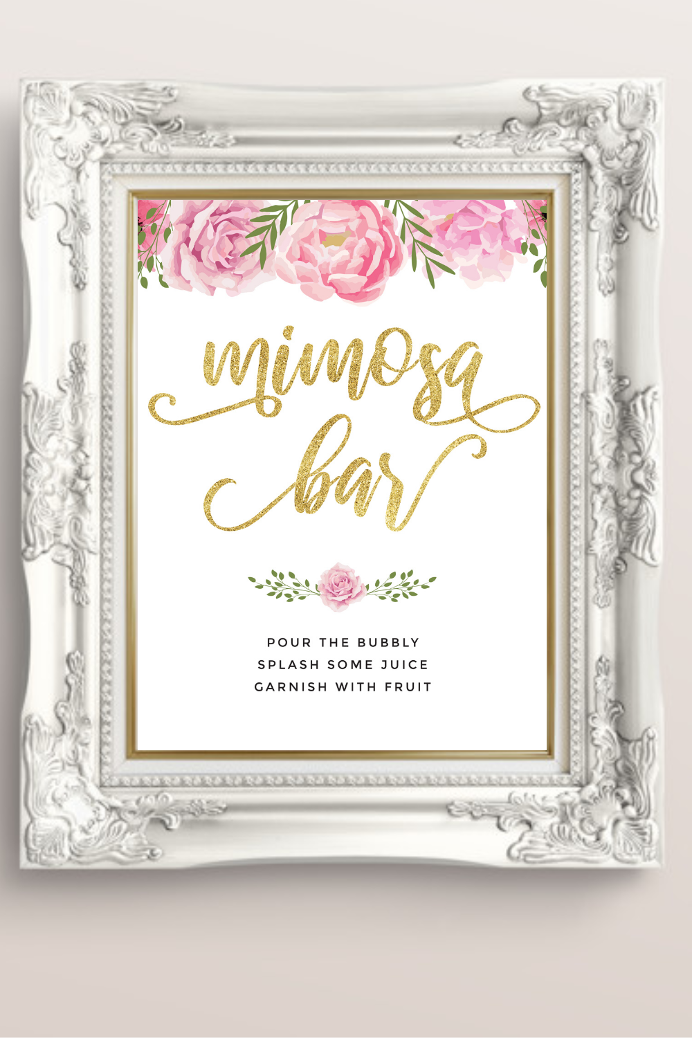 Free Printable Mimosa Bar Sign Printable Word Searches