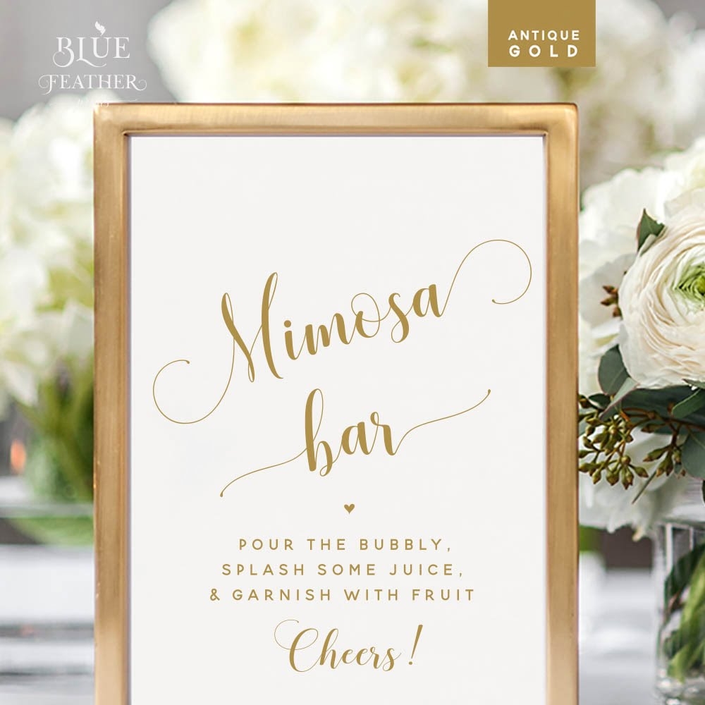 Free Printable Mimosa Bar Sign Template Free Printable Templates 