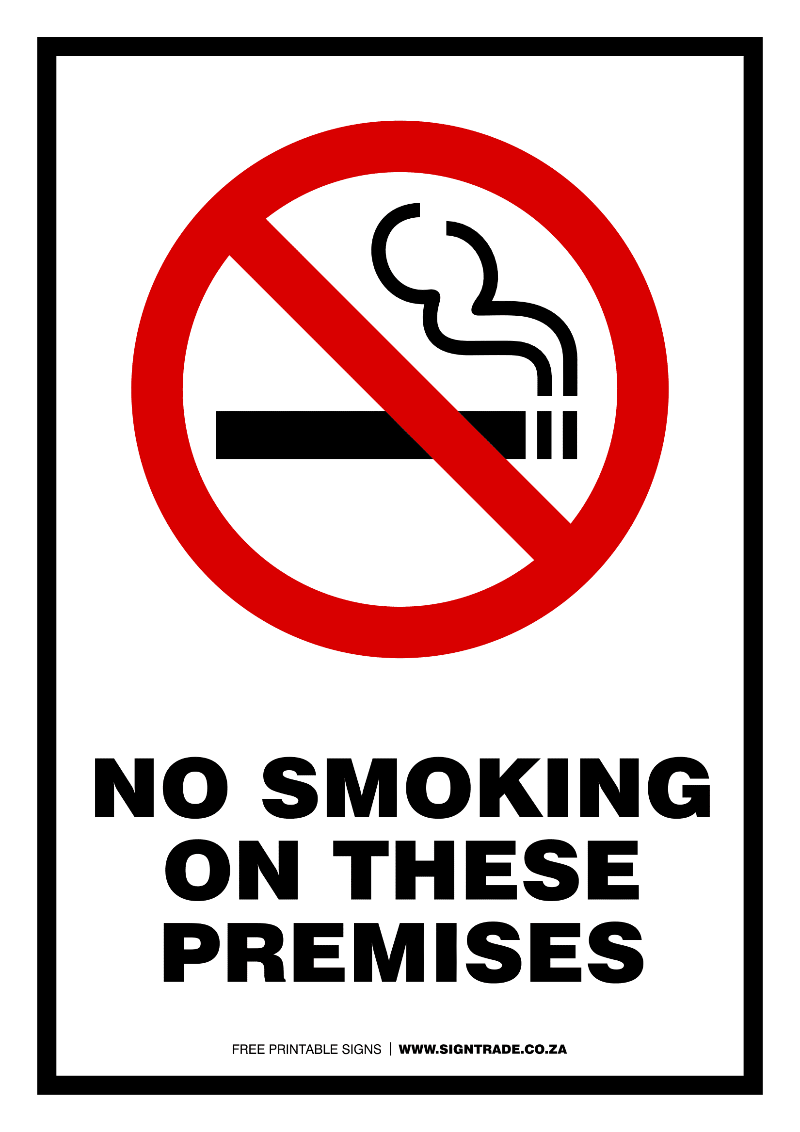 Free Printable No Smoking Signs To Print Free Printables Hub