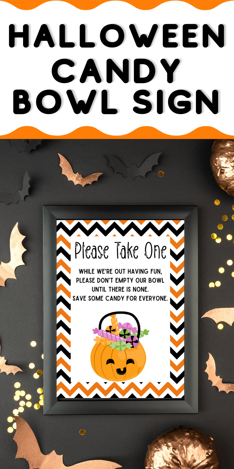 Free Printable Please Take One Halloween Sign Cassie Smallwood