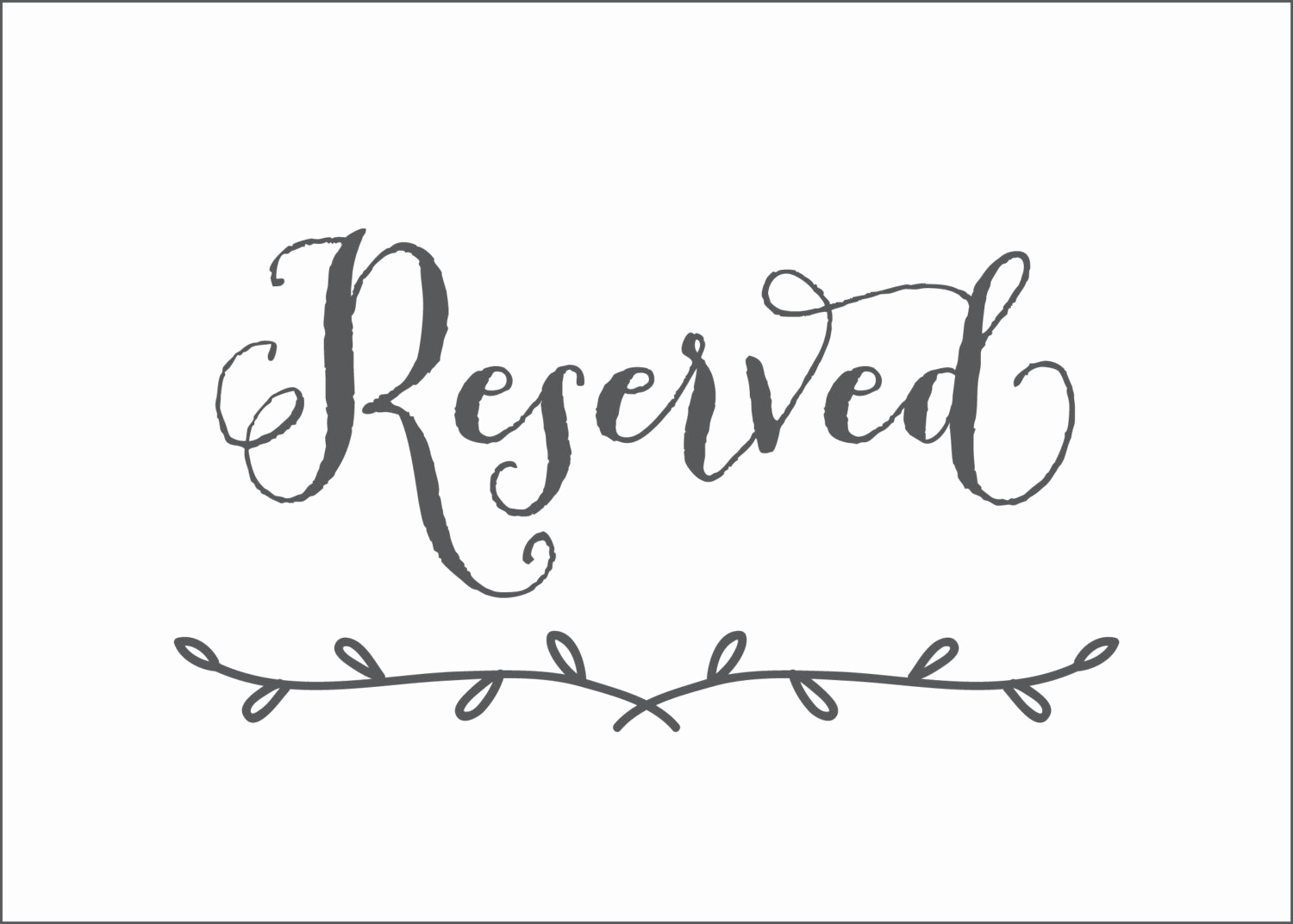 Free Printable Printable Reserved Signs FREE Printable Online