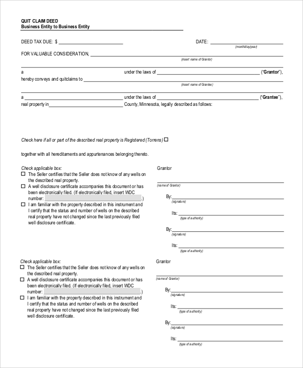 Free Printable Quick Claim Deed Form Printable Forms Free Online