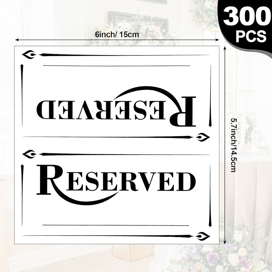 Free Printable Reserved Signs For Tables Download Free Printable