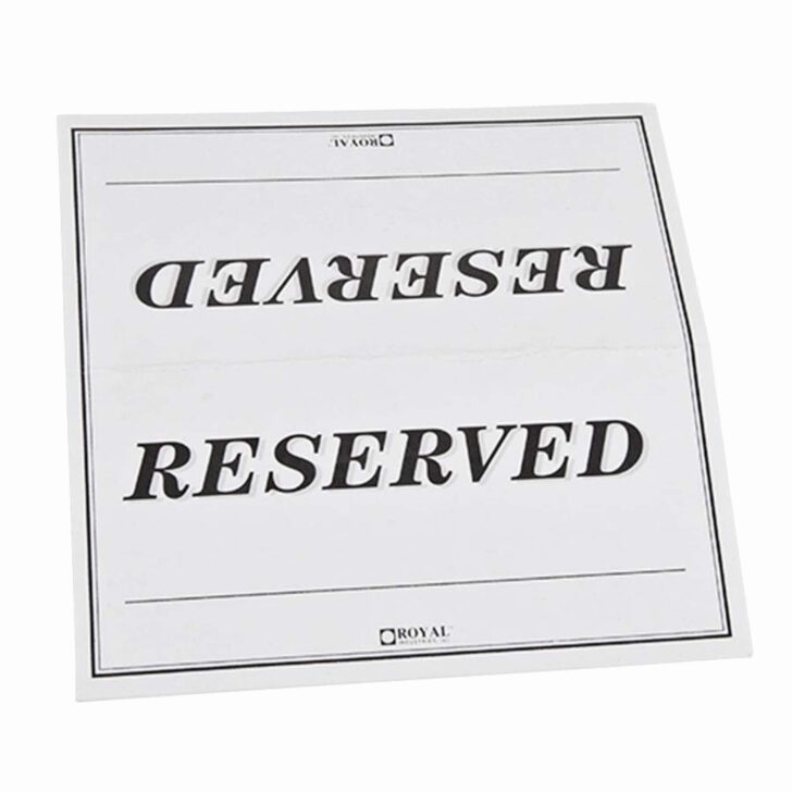 Free Printable Reserved Table Signs For Wedding Rossy Printable