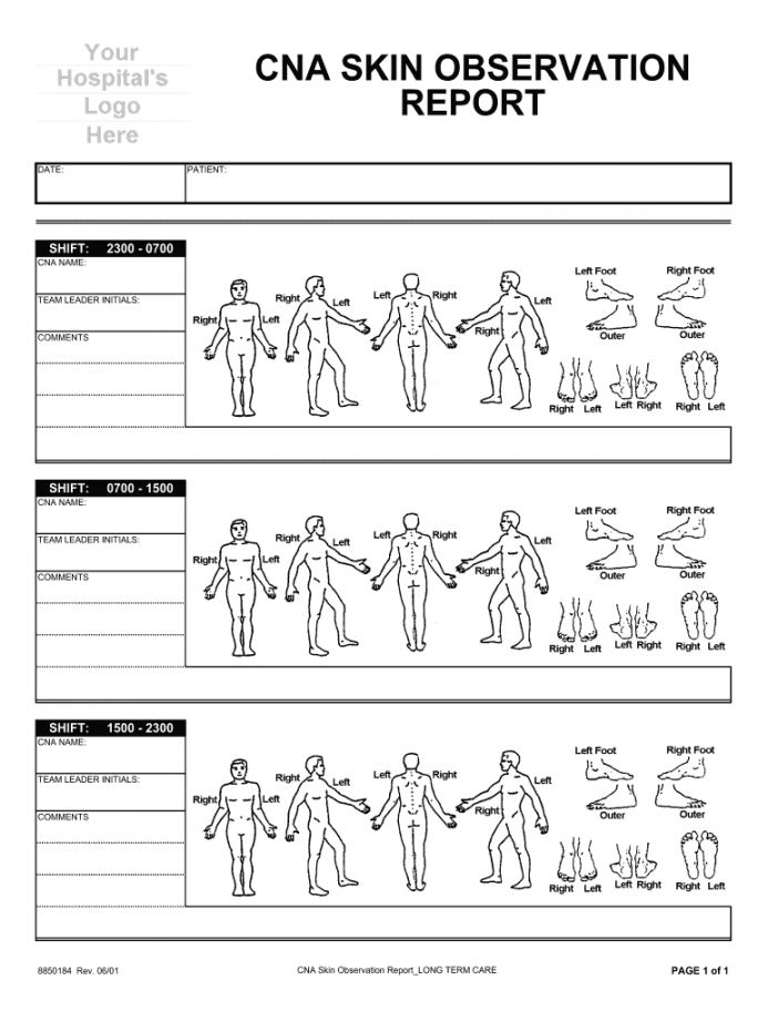 Free Printable Skin Assessment Forms FREE Printable HQ
