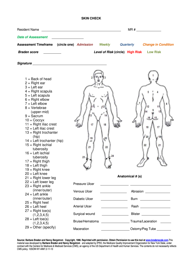 Free Printable Skin Assessment Forms Printable Forms Free Online