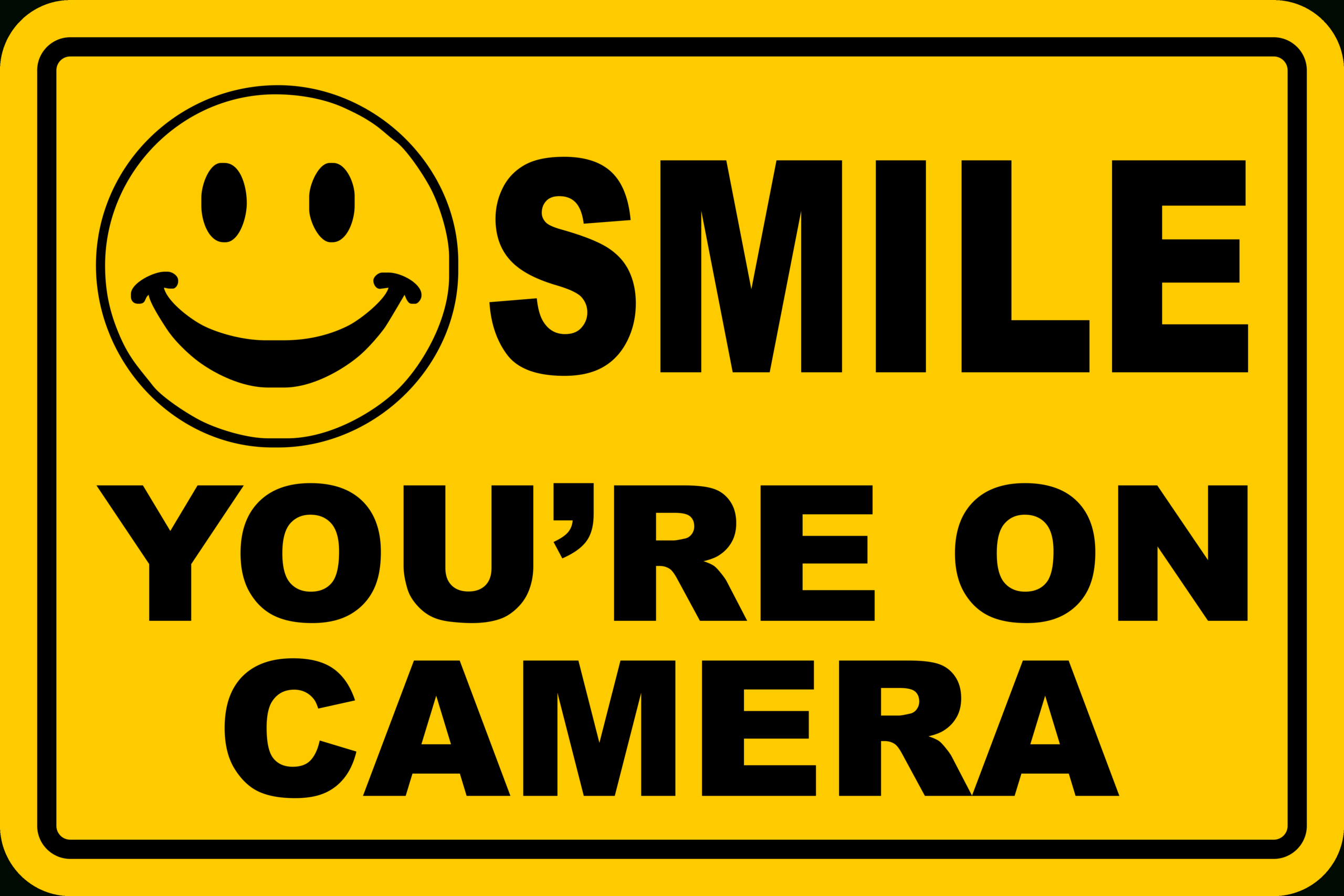 Free Printable Smile Your On Camera Fanny Printable