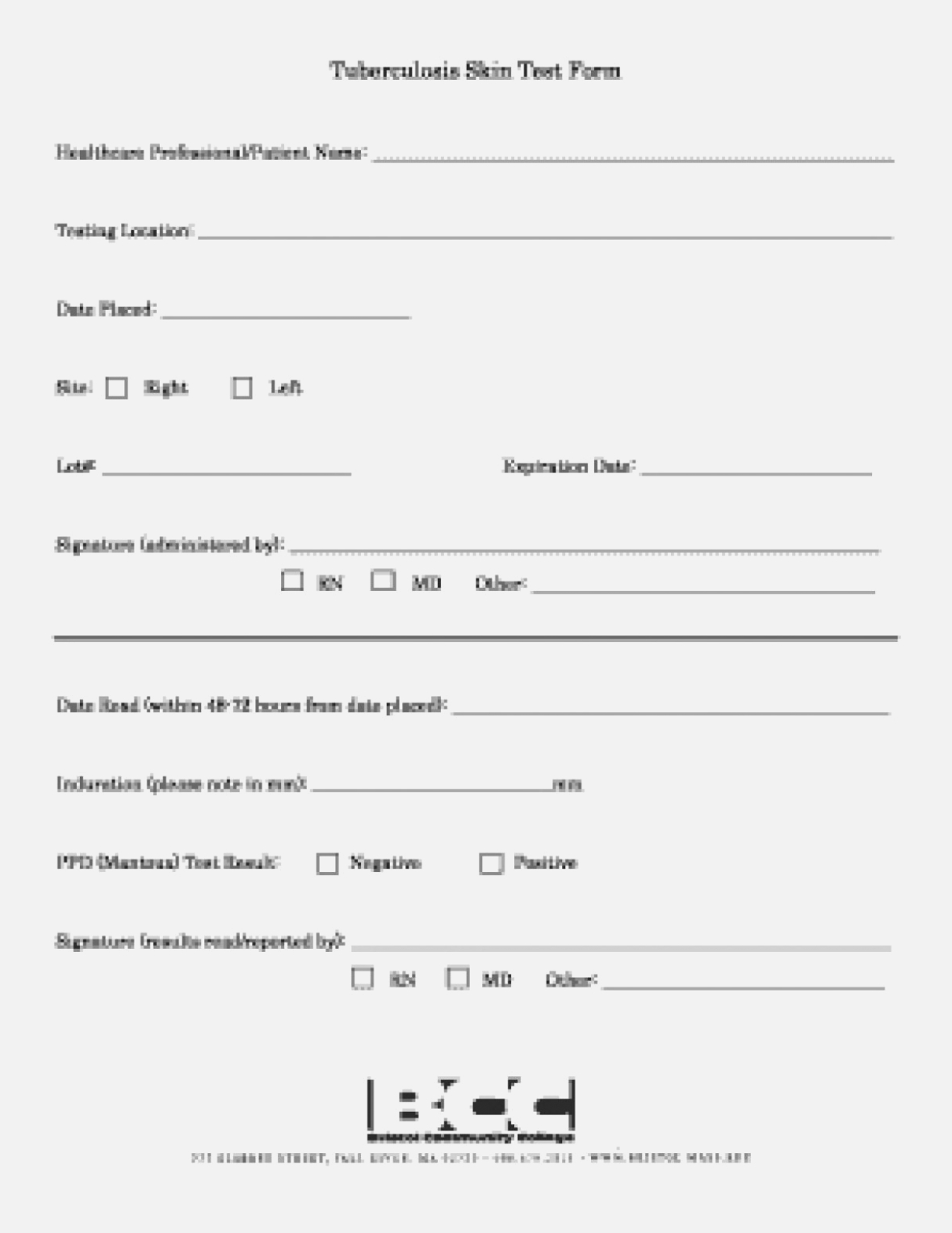 Free Printable Tb Test Form Free Printable Free Printable Tb Test Form Free Printable