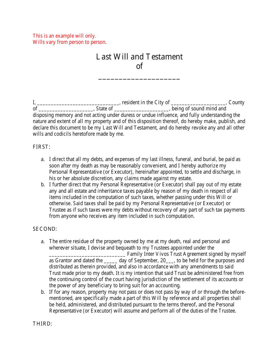 Free Printable U K Last Will And Testament Forms Uk Printable Forms 