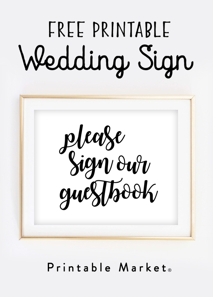 Free Printable Wedding Signs Free Printable Wedding